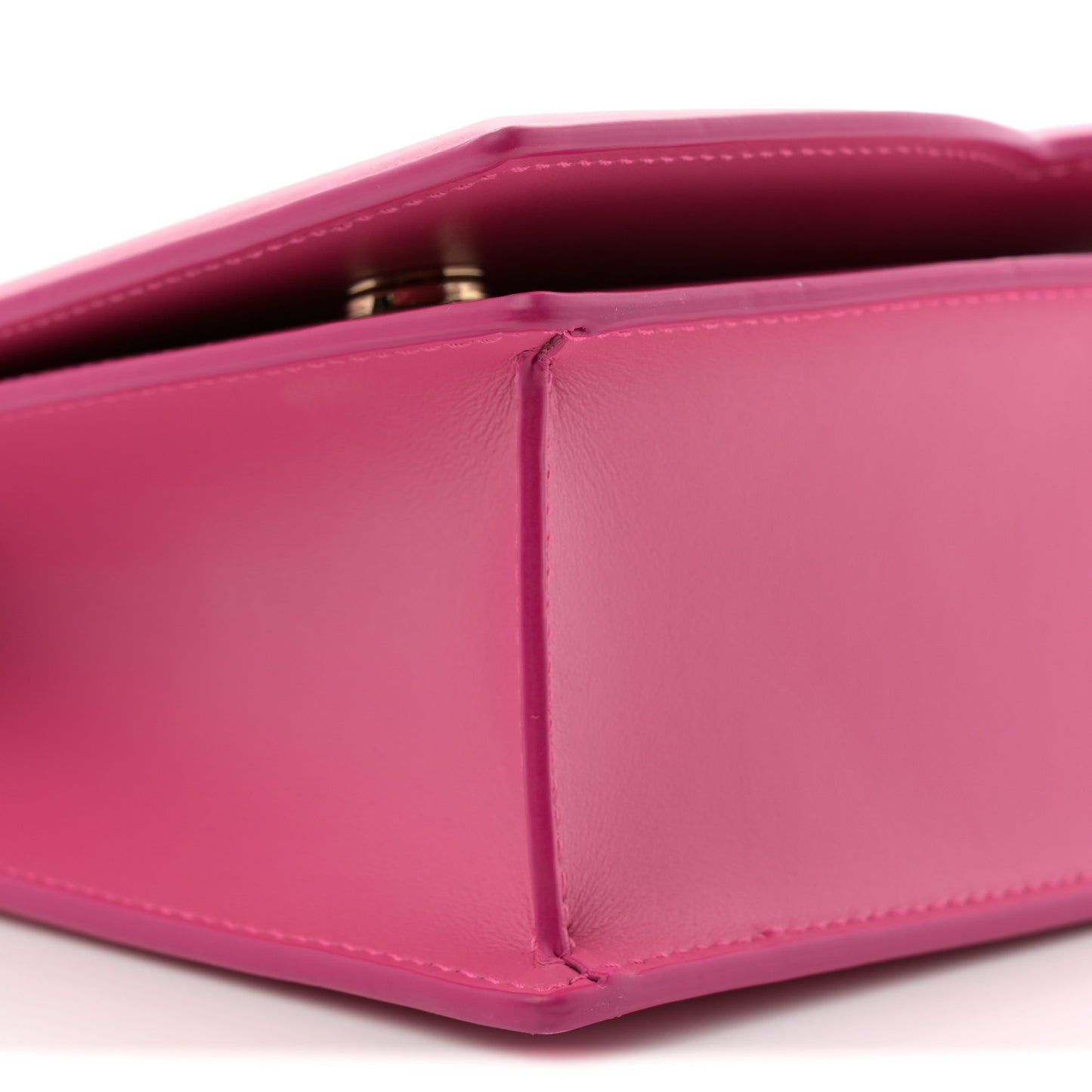 Calfskin DG Logo Flap Crossbody Bag Glicine