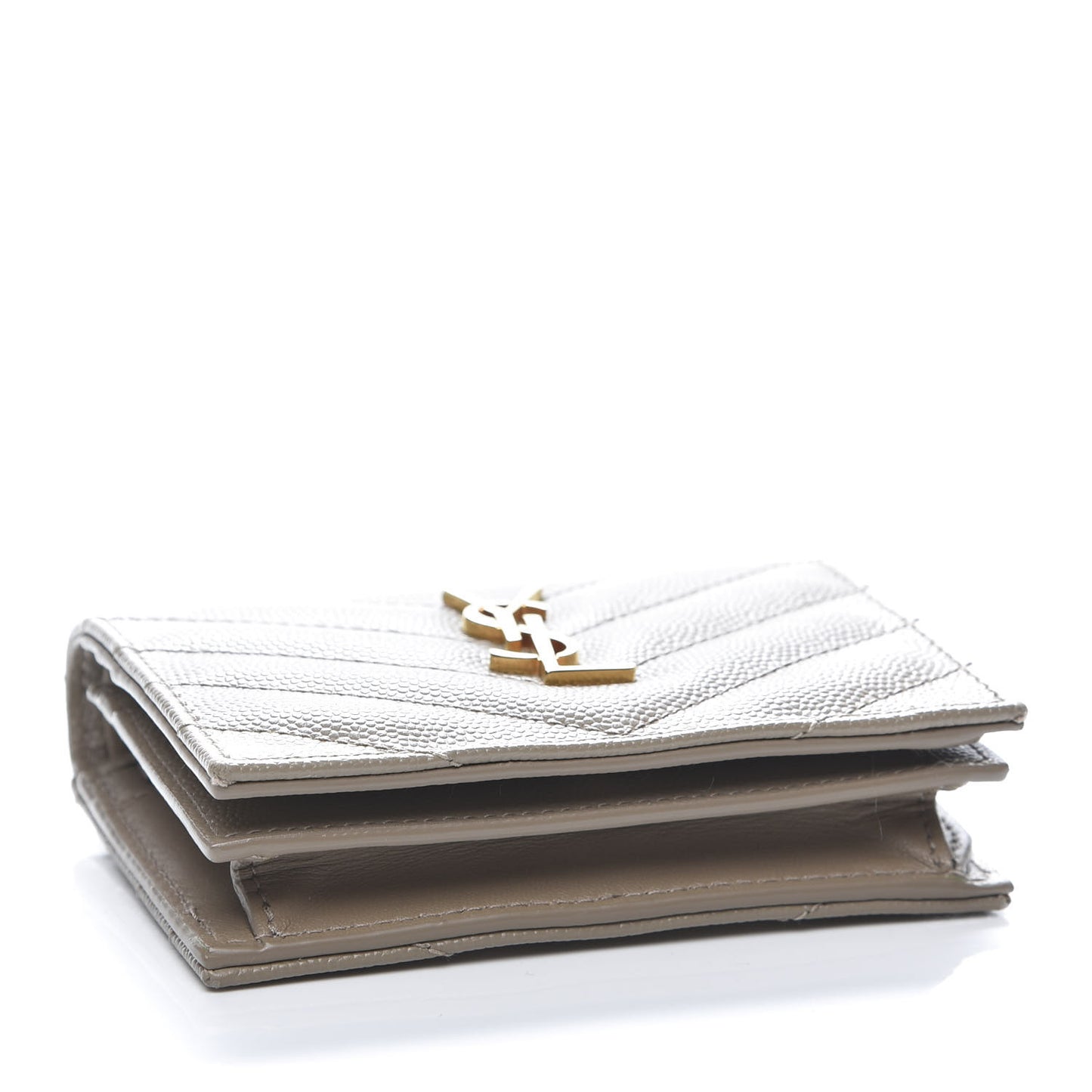 Grain De Poudre Matelasse Chevron Cassandre Card Case Fog