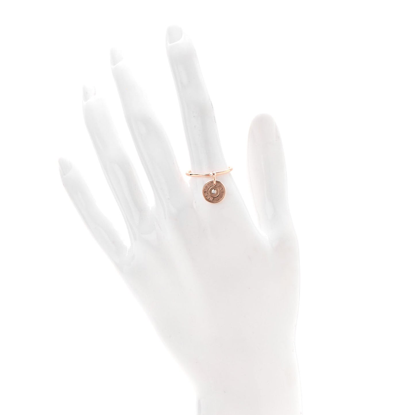18K Rose Gold Diamond Gambade Ring 49 5