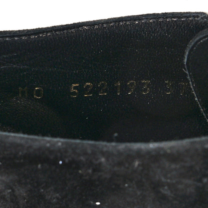 Saint Laurent Suede Kiki Lace-Up Ankle Boot 37.5 Black 6 of 11