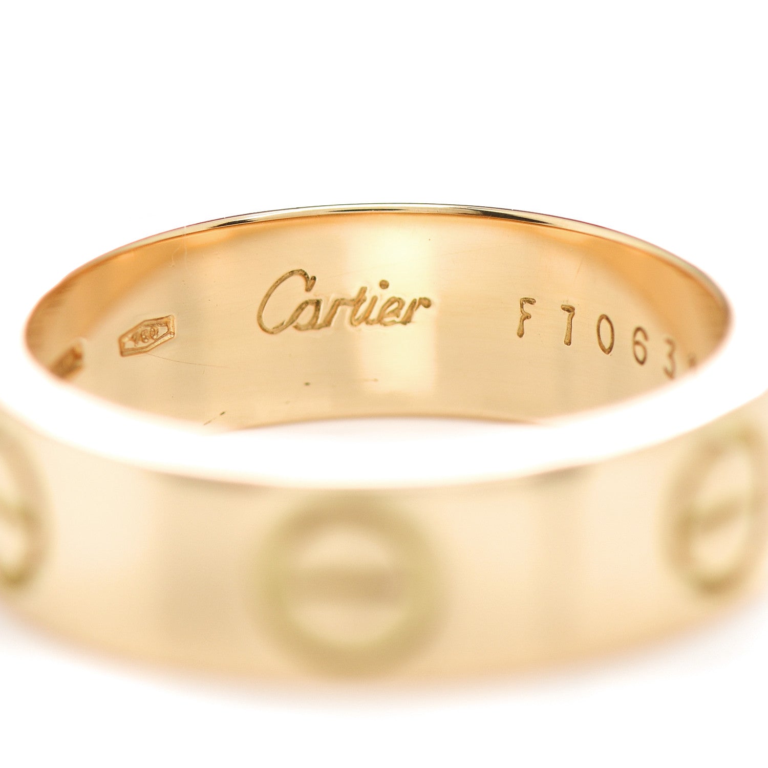 Cartier 18K Yellow Gold 5.5mm LOVE Ring 52 6 4 of 4