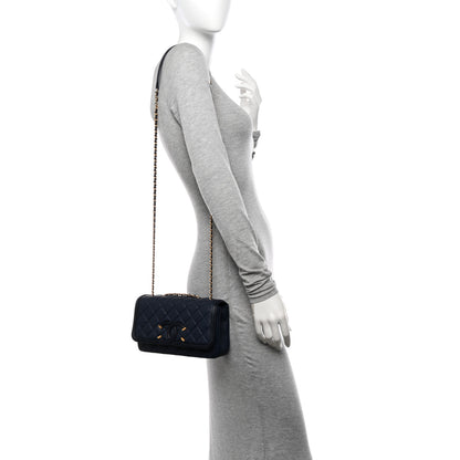 Chanel Caviar Quilted Small CC Filigree Flap Black 2 of 10