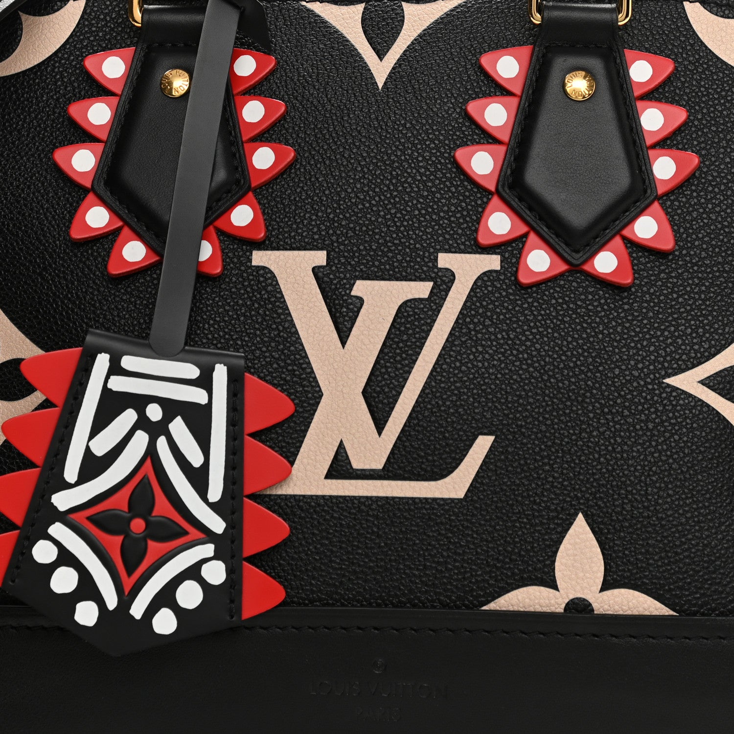 Louis Vuitton Empreinte Monogram Giant Crafty Alma PM Black Creme 6 of 8