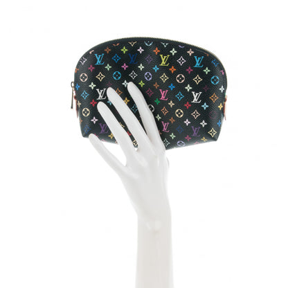 Louis Vuitton Monogram Multicolor Cosmetic Pouch Black Grenade 2 of 6