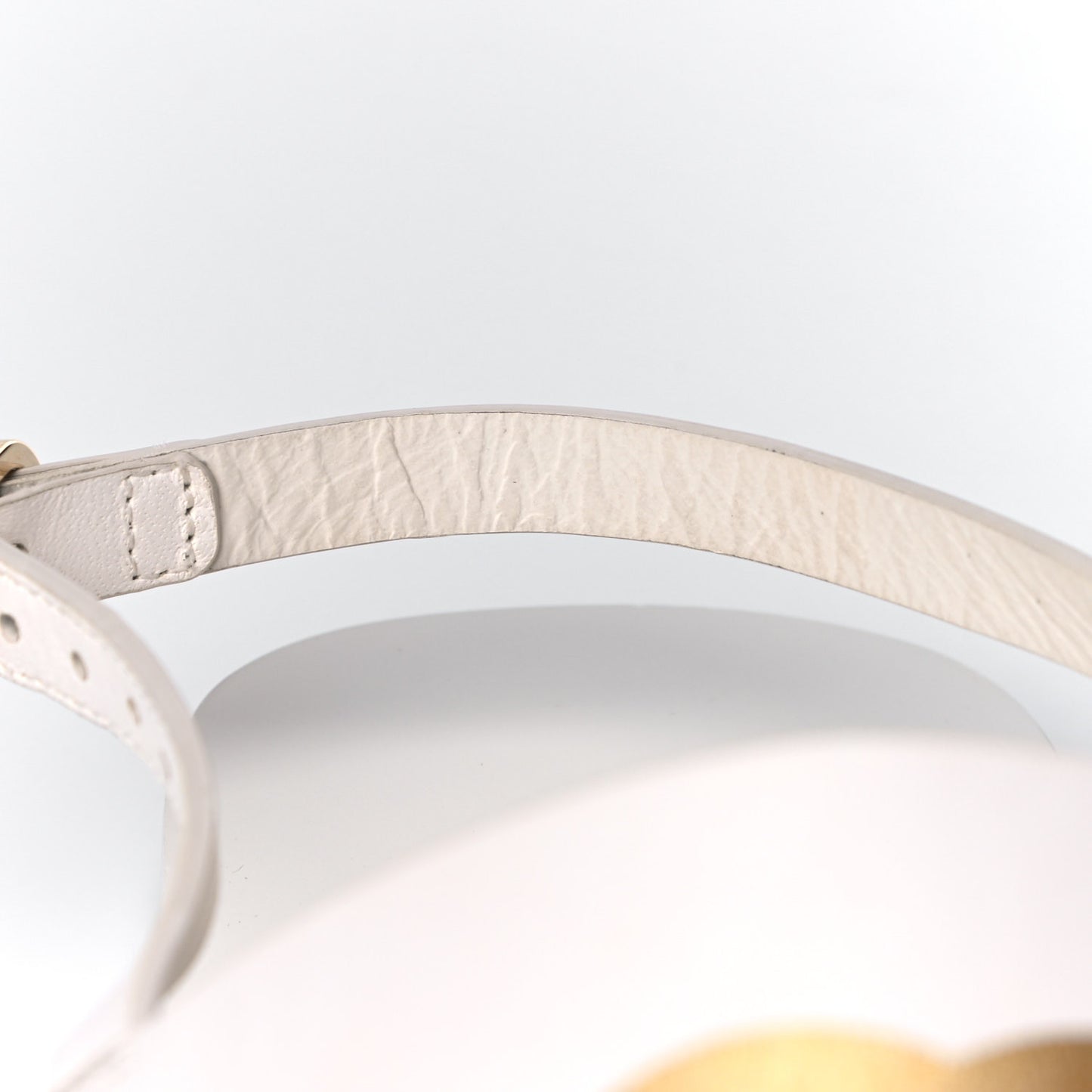 Goatskin CC Sandals 39 White