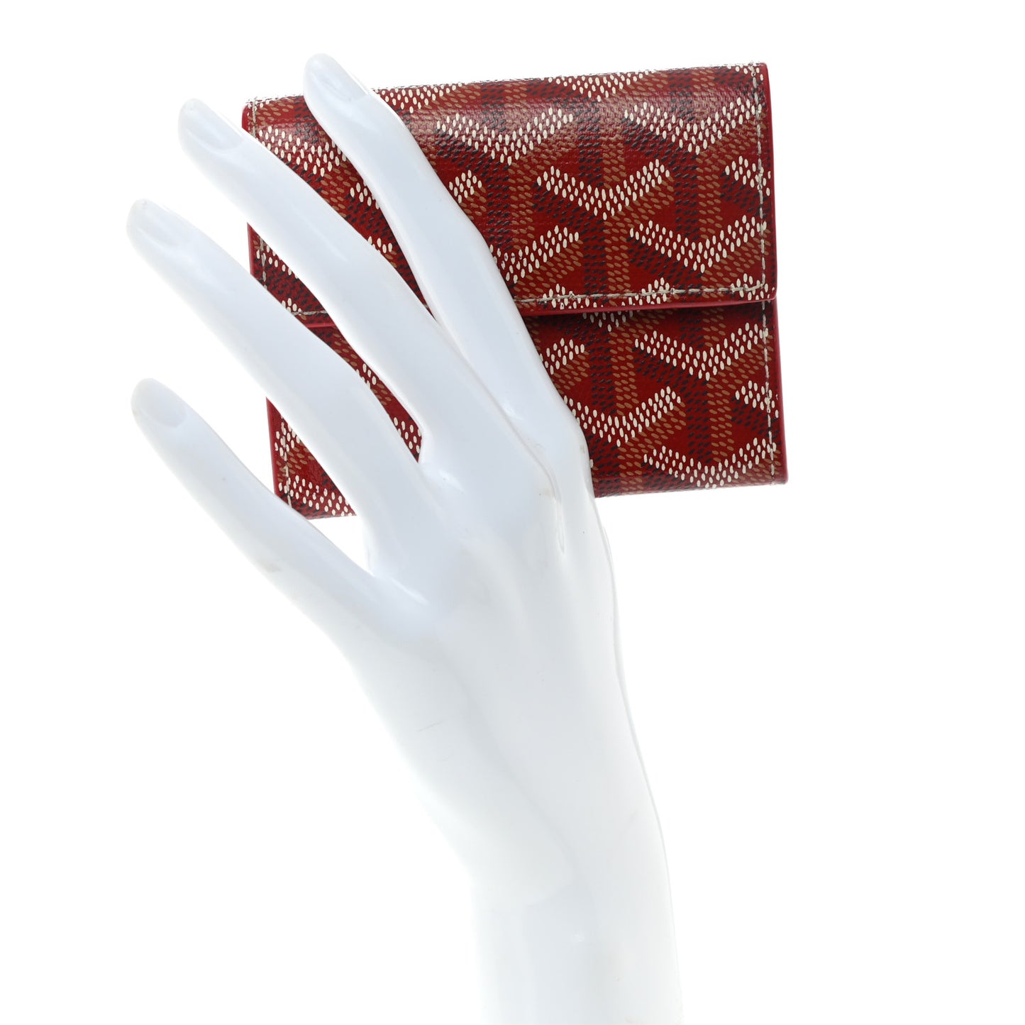 Goyardine Marigny Coin Purse Wallet Red