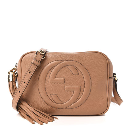 Gucci Pebbled Calfskin Small Soho Disco Bag Camelia 1 of 11