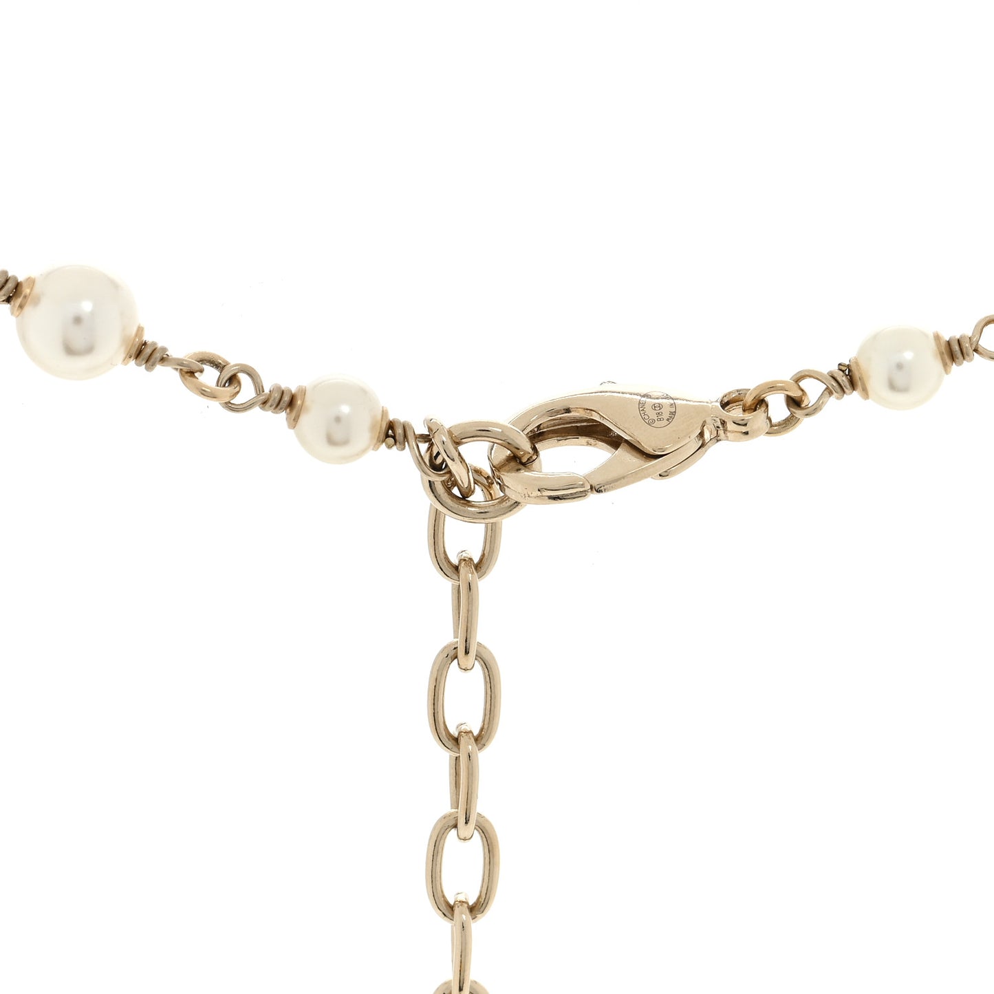 Enamel Crystal Pearl Hambourg Sailor Doll Long Necklace Black White