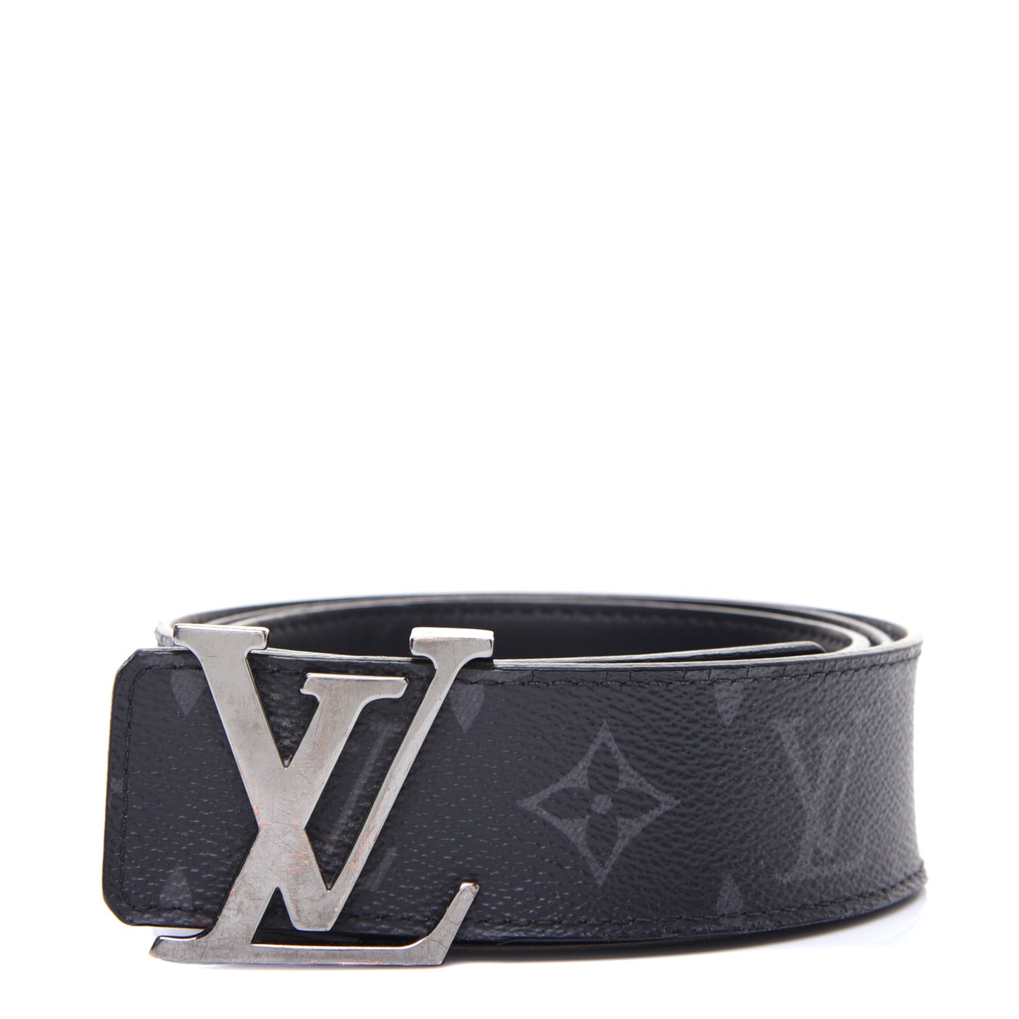 Monogram Eclipse Taigarama 40mm LV Initiales Reversible Belt 95 38 Black