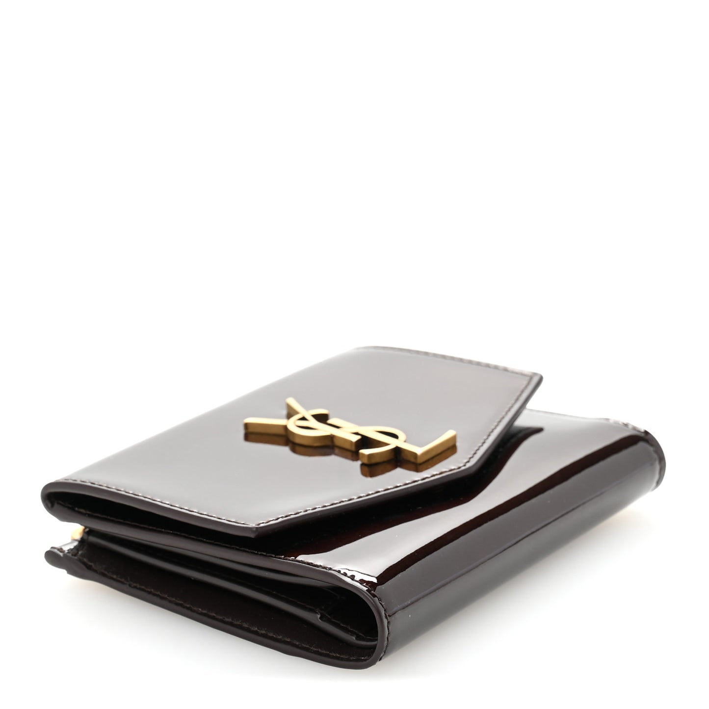 Patent Monogram Bi-Fold Wallet Dark Nut