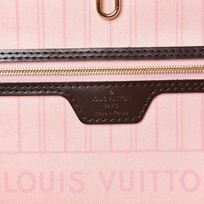 Louis Vuitton Damier Ebene Neo Neverfull MM Rose Ballerine 6 of 13