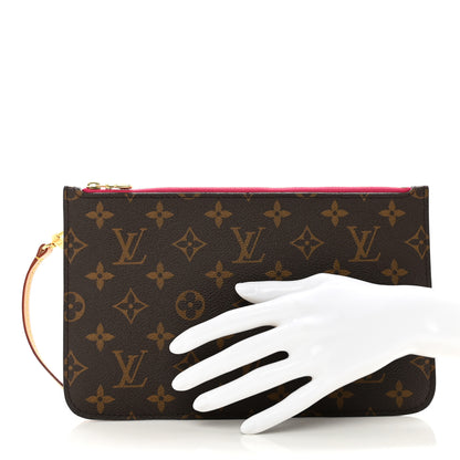 Louis Vuitton Monogram Neverfull MM GM Pochette Pivoine 2 of 6