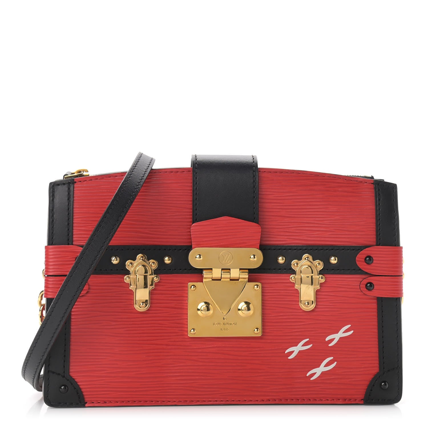 Louis Vuitton Epi Trunk Clutch Red 1 of 8