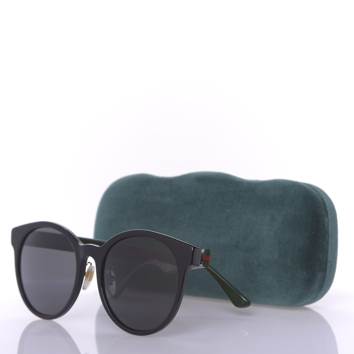 Acetate GG Web Round Eye Sunglasses GG0854SK Black