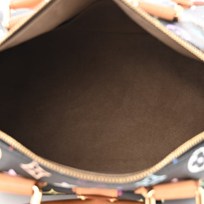 Louis Vuitton Monogram Multicolor Speedy 30 Black 5 of 9