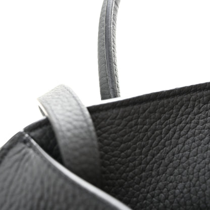 The Row Grained Calfskin Soft Margaux 10 Bag Black 11 of 12