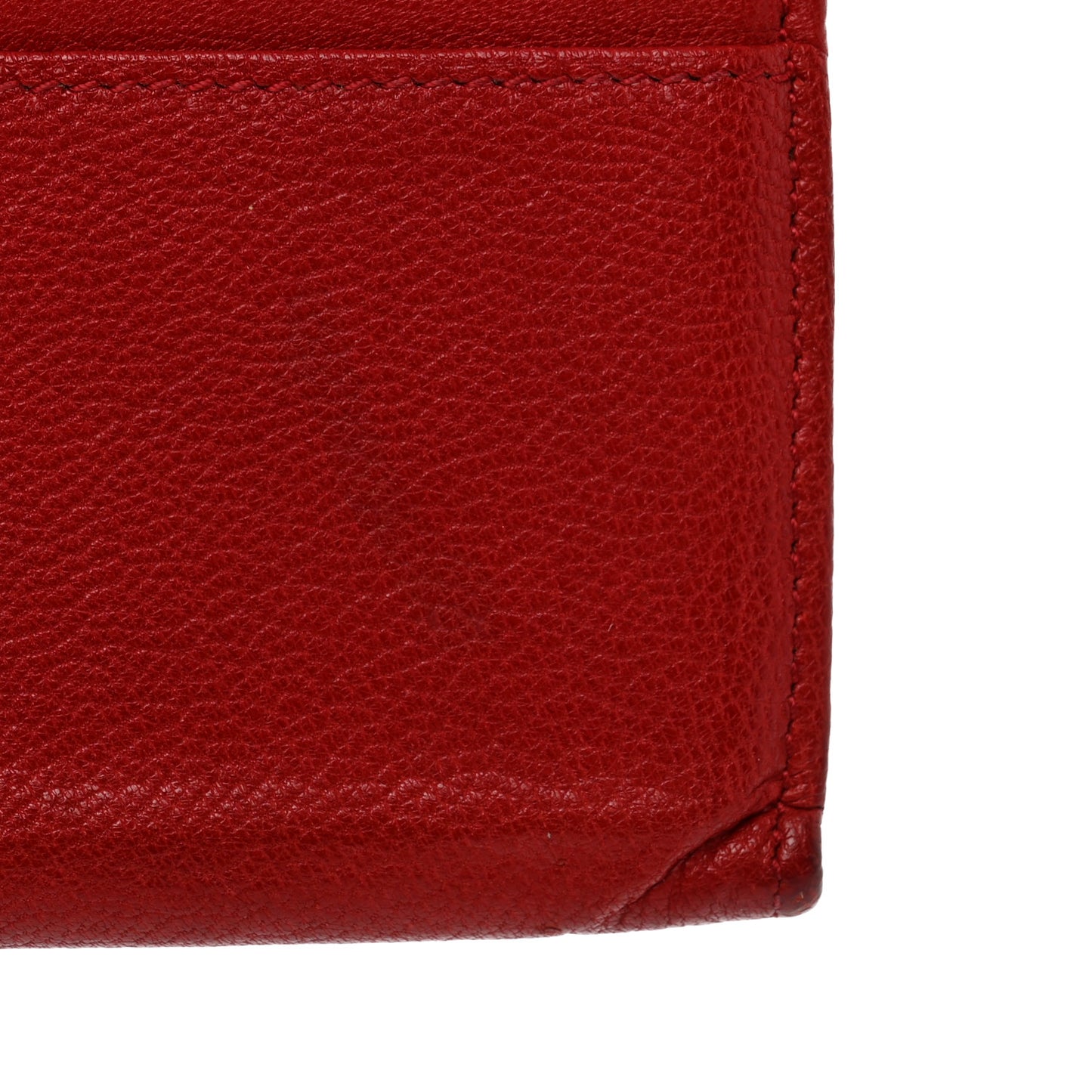 Goatskin Belle De Jour Flap Wallet Rouge Orient