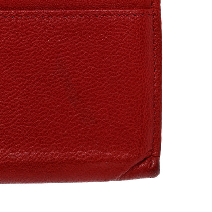 Saint Laurent Goatskin Belle De Jour Flap Wallet Rouge Orient 9 of 13