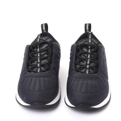 Fendi Nylon Womens FFreedom Sneakers 41 Blue Scuro Black White 3 of 11