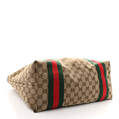 Gucci Monogram Web Large Jolie Tote Brown 4 of 12