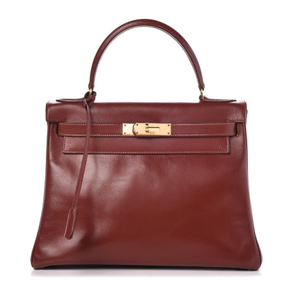 Hermes Box Kelly Retourne 28 Rouge H 1 of 37
