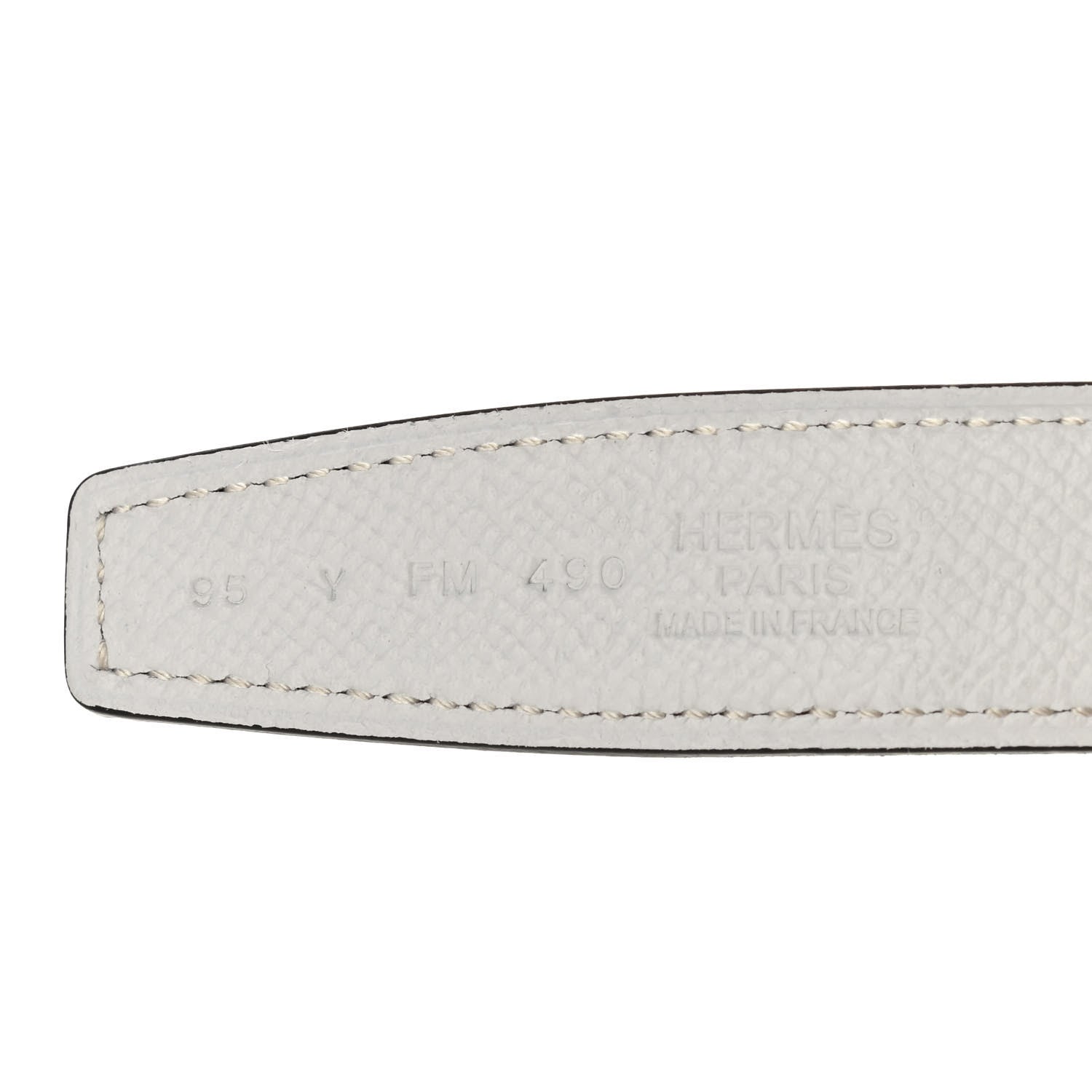Hermes Swift Epsom 24mm Mini Constance Belt 95 Jaune Poussin White 3 of 8
