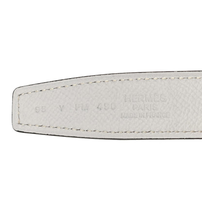 Hermes Swift Epsom 24mm Mini Constance Belt 95 Jaune Poussin White 3 of 8