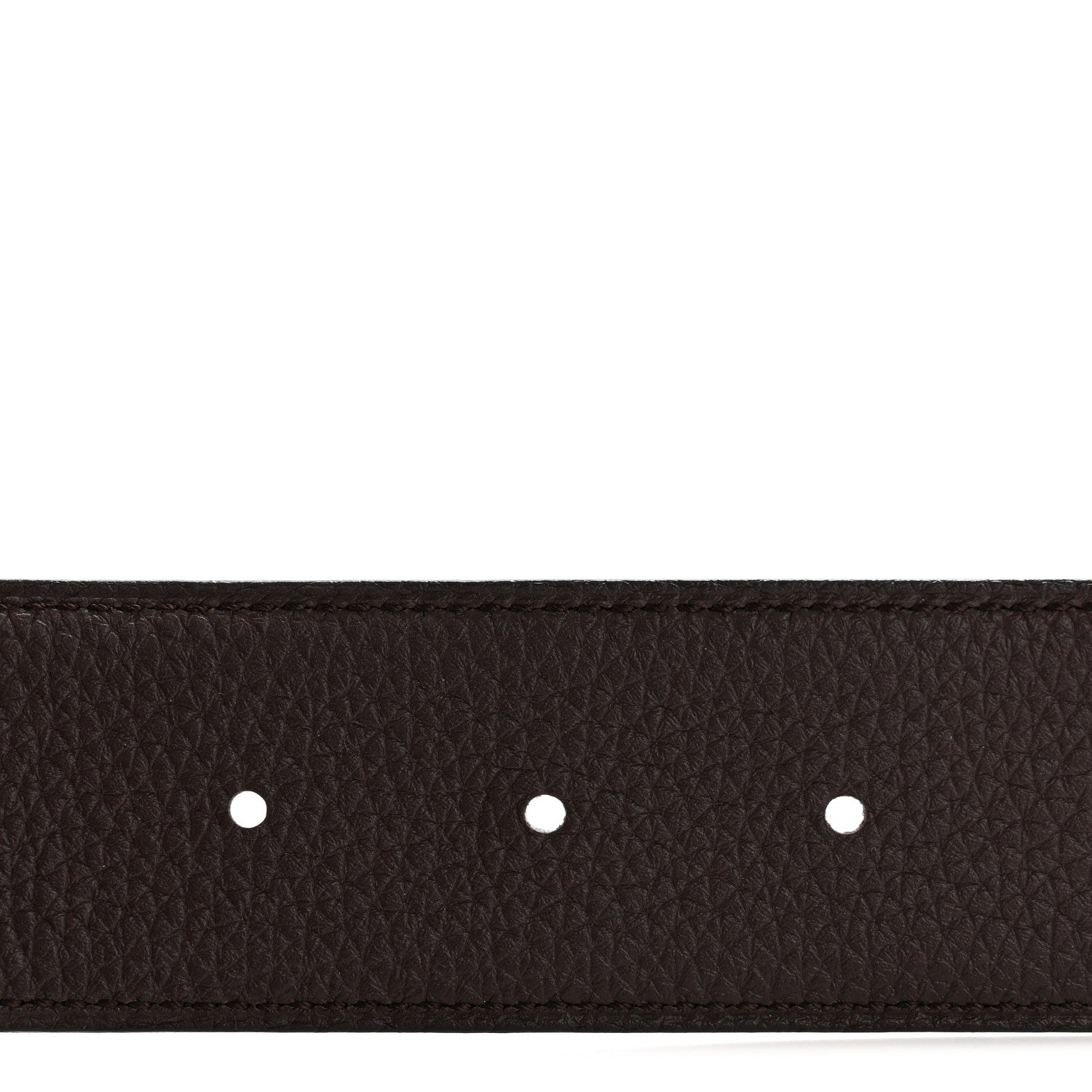 Hermes Chamonix Togo 32mm Tonight Belt 90 Black Chocolate 4 of 6