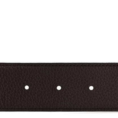 Hermes Chamonix Togo 32mm Tonight Belt 90 Black Chocolate 4 of 6