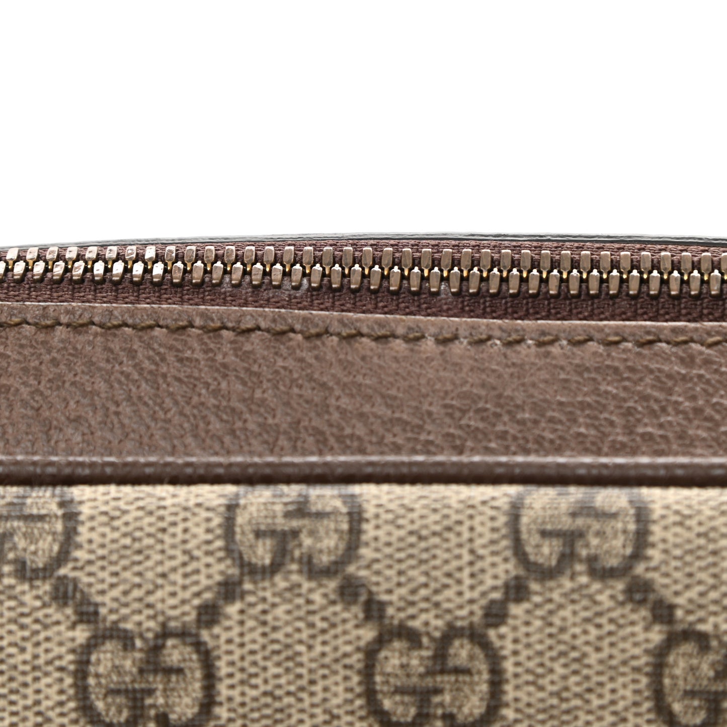 GG Supreme Monogram Web Medium Ophidia Messenger Bag Brown