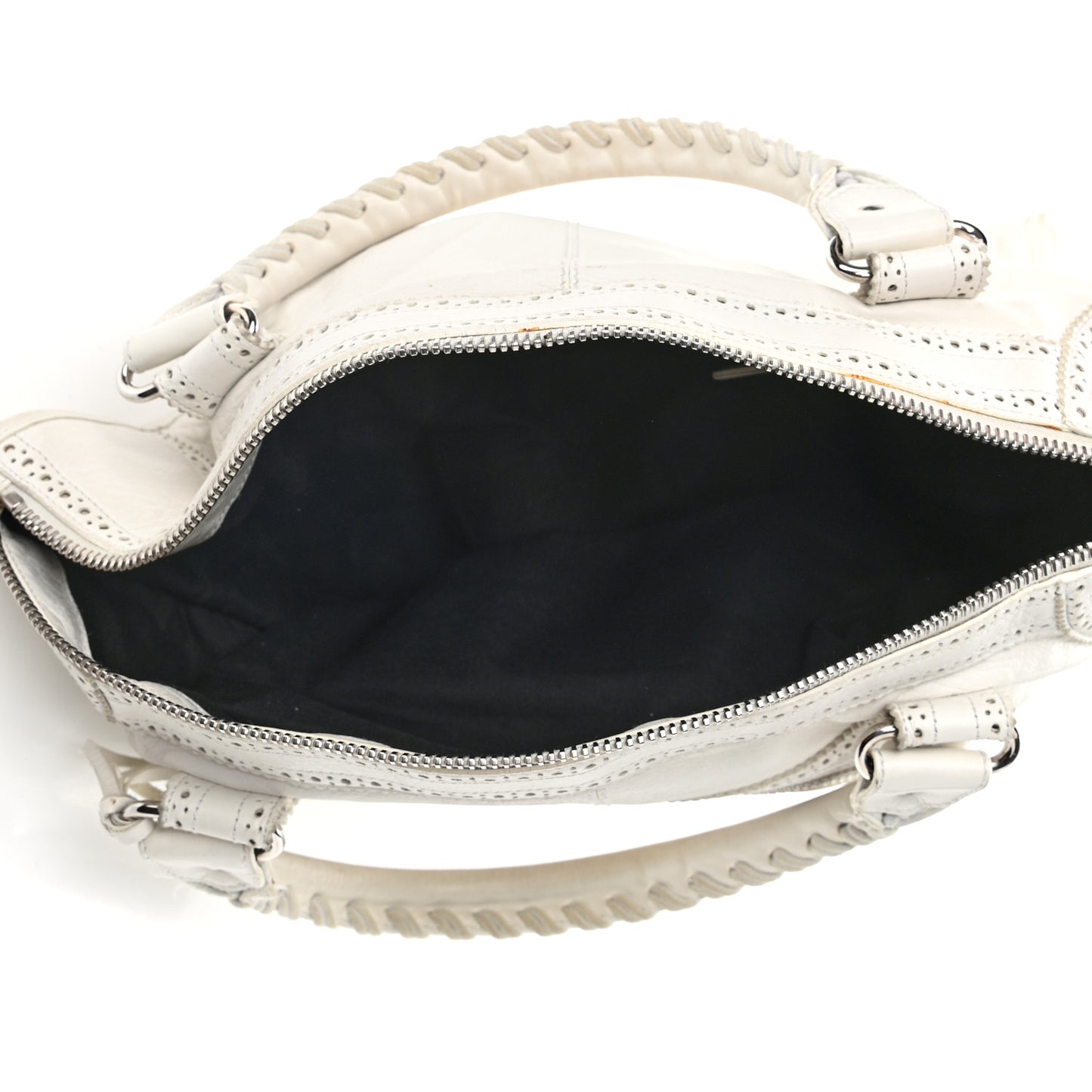 Agneau Giant Brogues Hardware Work White Light