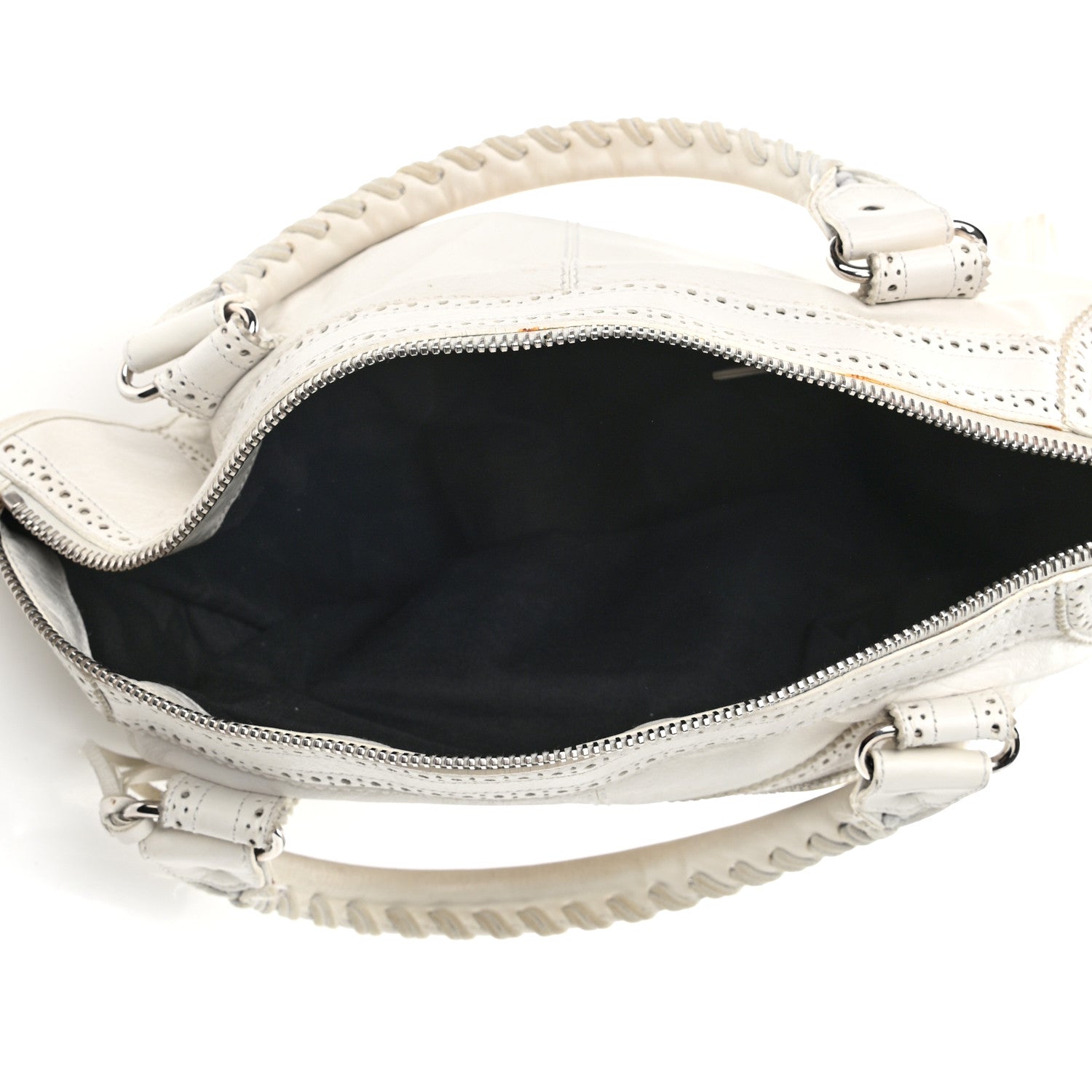 Balenciaga Agneau Giant Brogues Hardware Work White Light 5 of 9