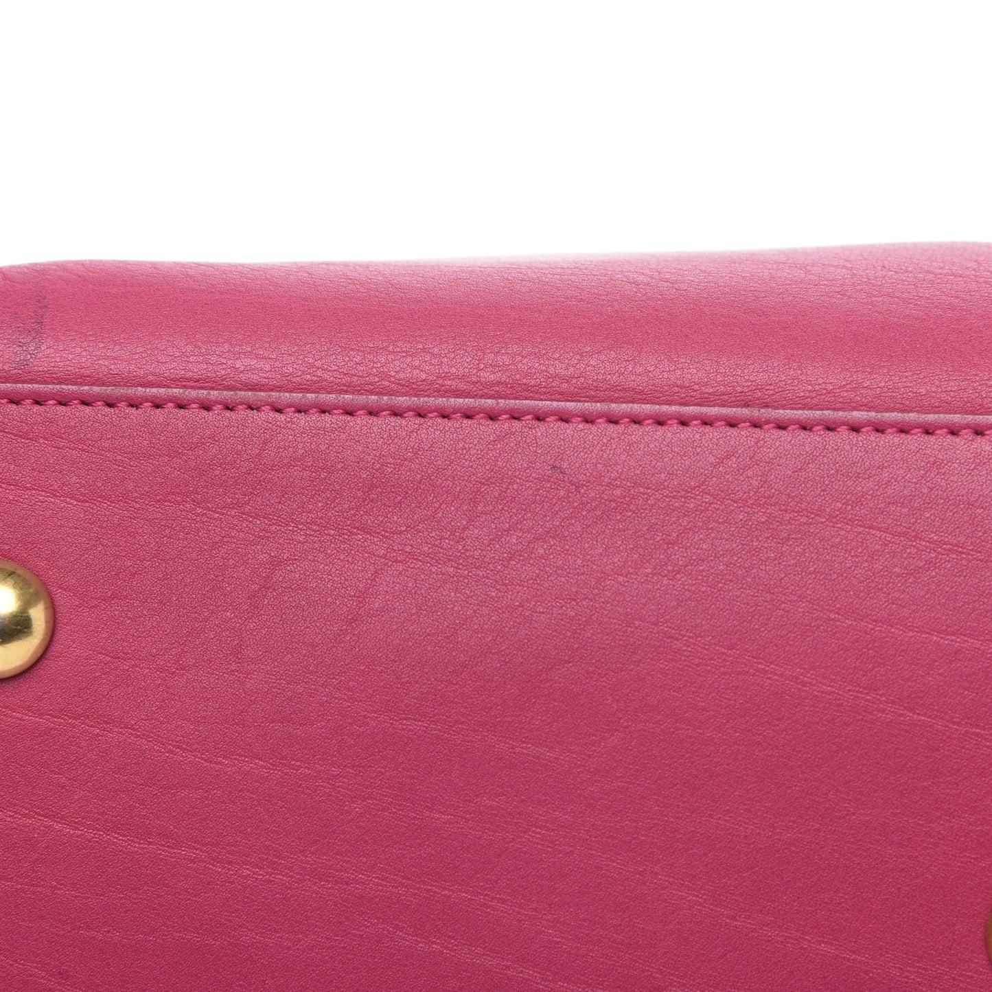 Calfskin Small Classic Y Cabas Fuchsia
