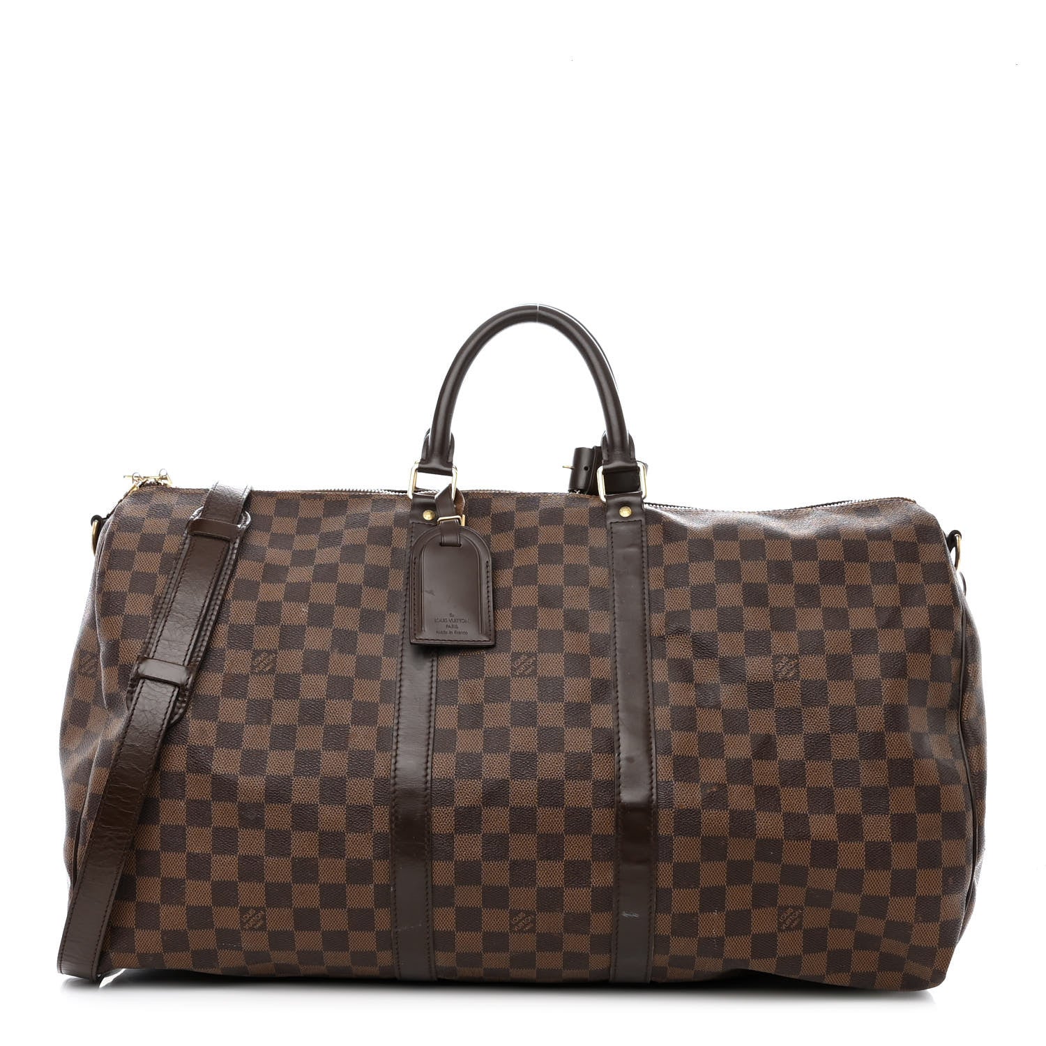 Louis Vuitton Damier Ebene Keepall Bandouliere 55 1 of 16