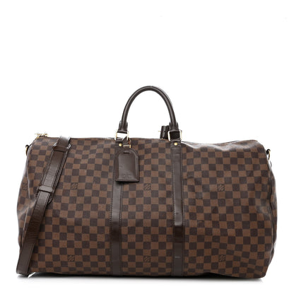 Louis Vuitton Damier Ebene Keepall Bandouliere 55 1 of 16