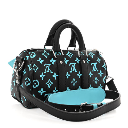 Louis Vuitton Monogram Playground Keepall Bandouliere 25 Black 3 of 9