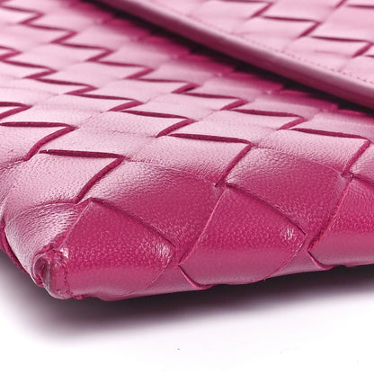 Bottega Veneta Nappa Intrecciato Flap Pouch Cinnabar 8 of 8