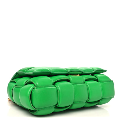Bottega Veneta Lambskin Maxi Intreccio Padded Chain Cassette Crossbody Bag Racing Green 4 of 10