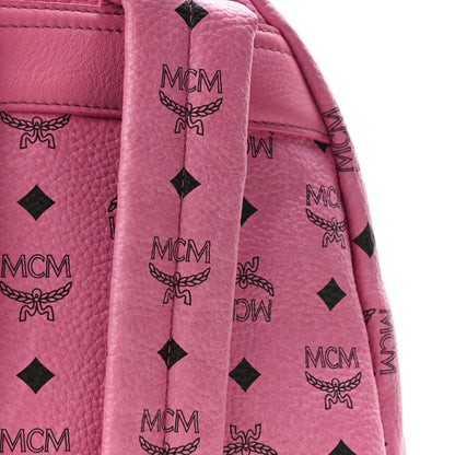 MCM Visetos Medium Side Studs Stark Backpack Pink 14 of 14