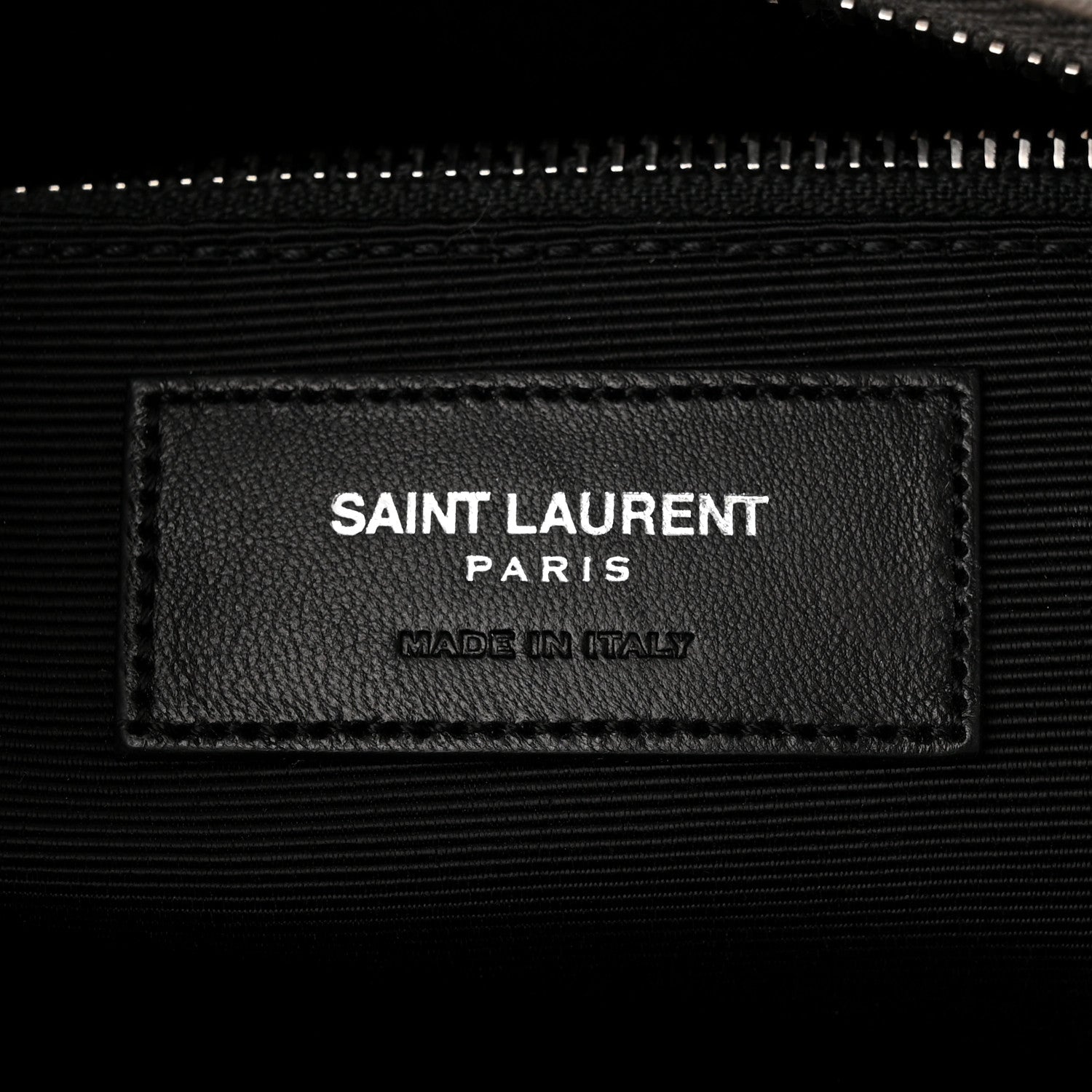 Saint Laurent Sheepskin Matelasse Chevron Large Monogram Shopping Bag Light Coal 6 of 11