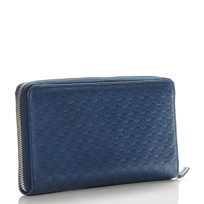 Gucci Microguccissima Zip Around Organizer Wallet Deep Cobalt 3 of 6
