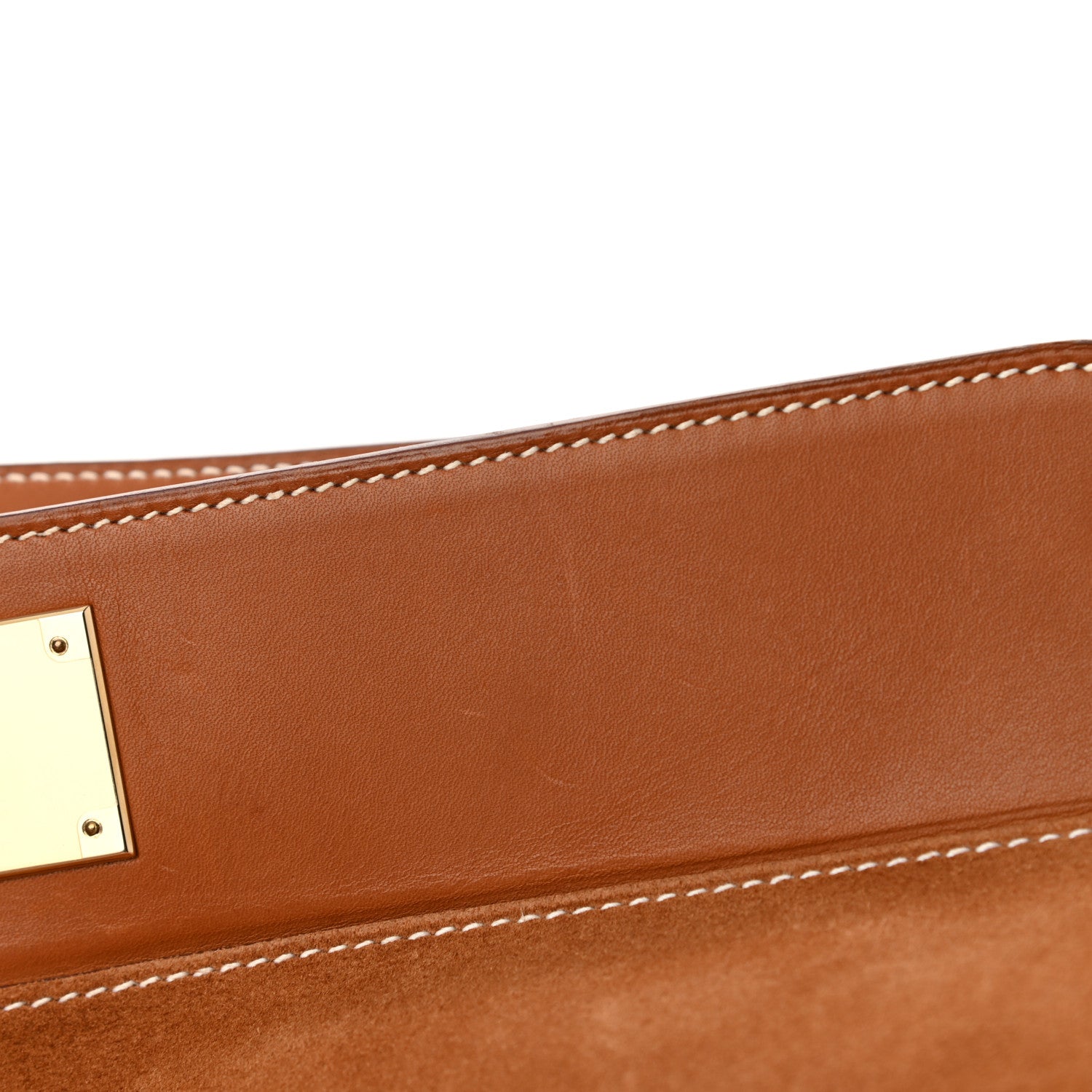 Hermes Veau Grizzly Barenia Toolbox 33 Fauve 10 of 16