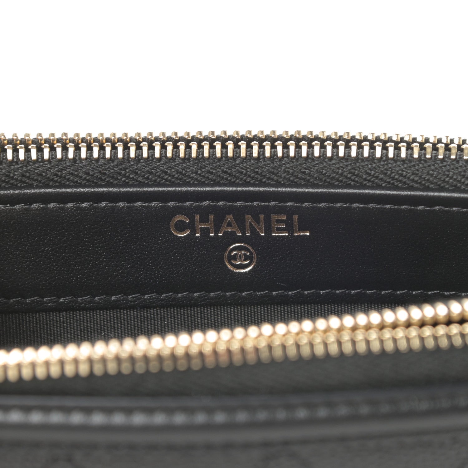 Chanel Caviar Quilted CC Filigree Clutch With Chain Black 8 of 15