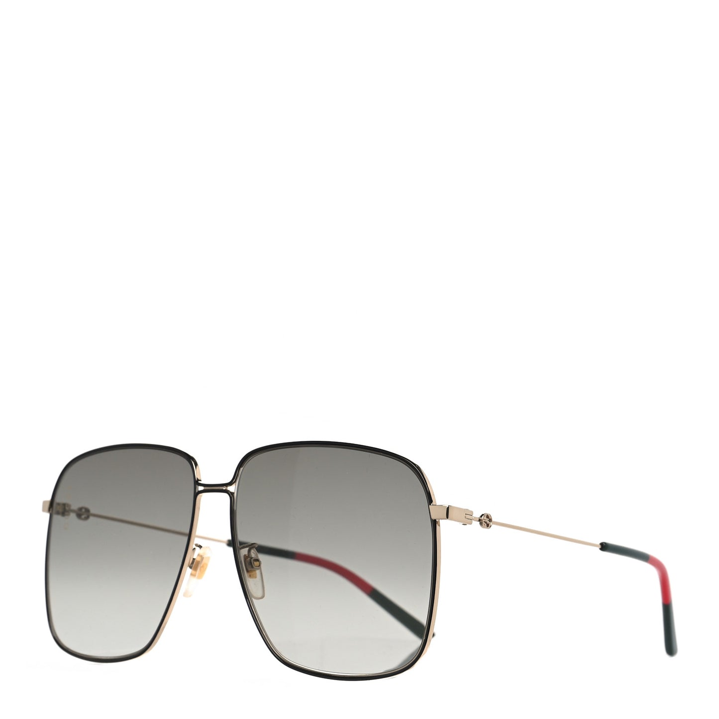 Web Rectangular Frame Interlocking G Sunglasses GG0394S Green Red