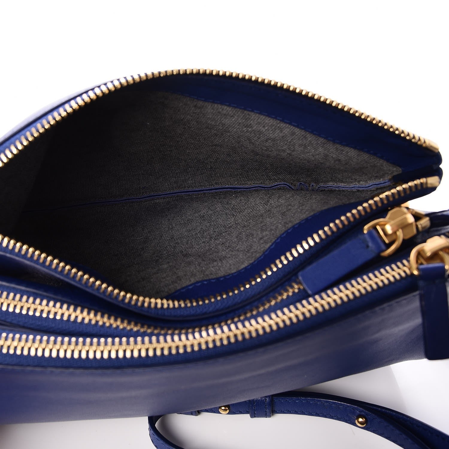 Celine Lambskin Small Trio Crossbody Bag Indigo 7 of 9