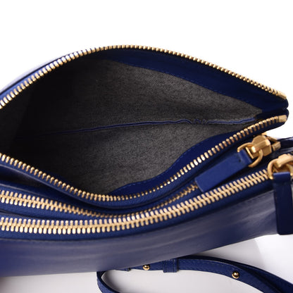 Celine Lambskin Small Trio Crossbody Bag Indigo 7 of 9