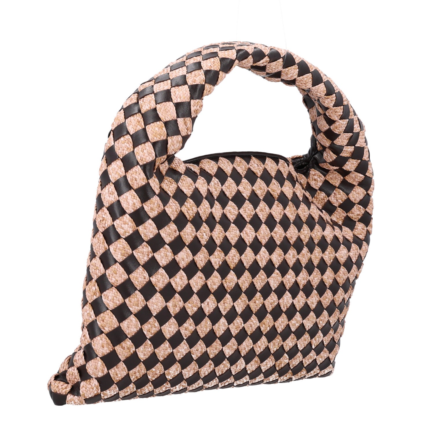 Bottega Veneta Nappa Raffia Intrecciato Small Hop Fondant Natural 2 of 9