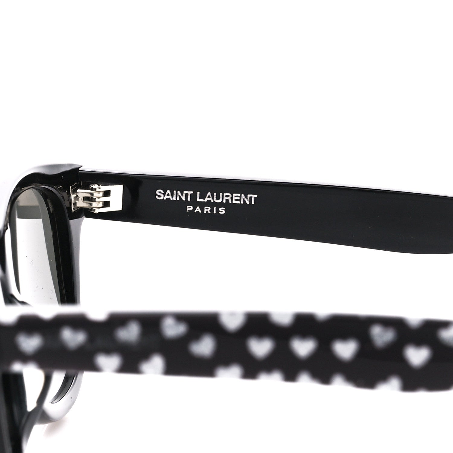 Saint Laurent Square Heart Sunglasses SL51 Black 6 of 8