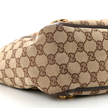 Gucci Monogram Small Gold D Ring Tote Brown 9 of 14