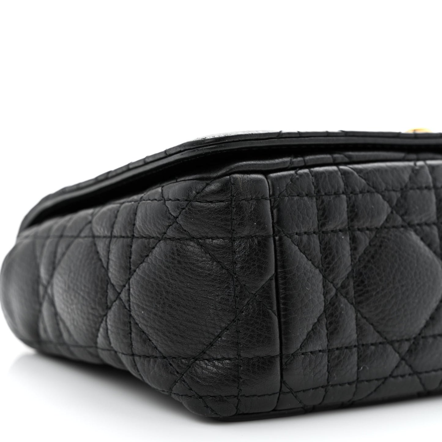 Calfskin Cannage Small Caro Bag Black